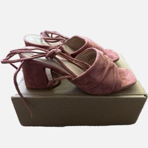 Journee felisity lace up block heel